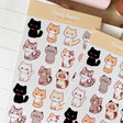 Cherry Rabbit Cats Washi Sticker Sheet 064