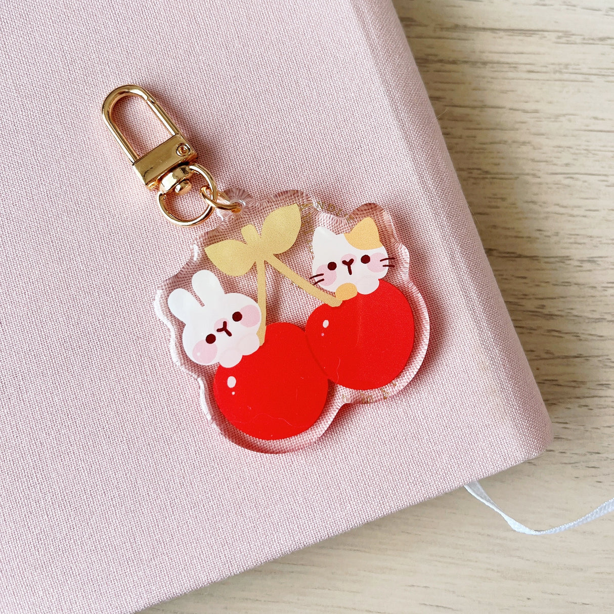 Cherry Rabbit Cherry Friends Keychain