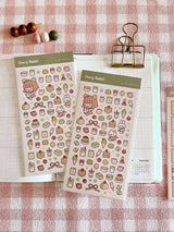 Cherry Rabbit Matcha Love Sticker Sheet