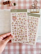 Cherry Rabbit Matcha Love Sticker Sheet