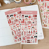 Cherry Rabbit Miss Rabbit Makeup Sticker Sheet