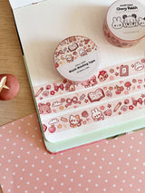 Cherry Rabbit Sketch Doodles Washi Tape
