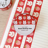 Strawberry Rabbit Washi Tape Cherry Rabbit