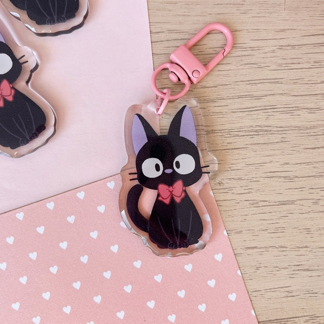 Cherry Rabbit Studio Ghibli: Jiji Cat Keychain – Little Craft Place