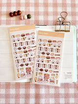 Cherry Rabbit Sushi Party Sticker Sheet