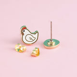 Chicken or the Egg Earrings