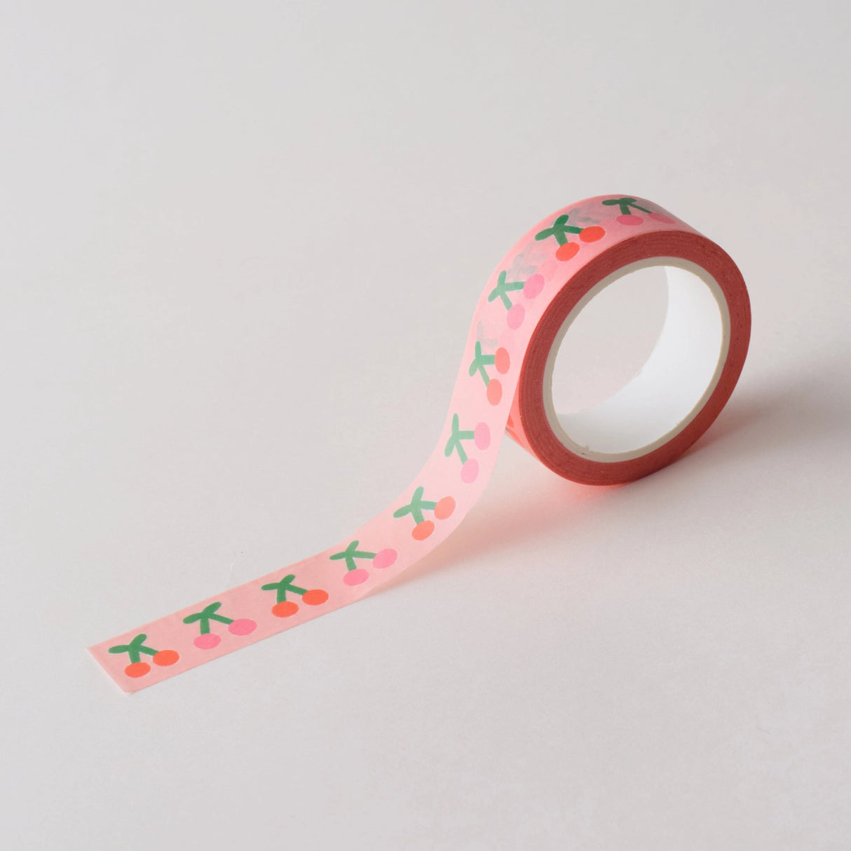 Cute cherry washi tape in a pastel peach colour tone with a pink and red cherries pattern.

This paper tape is perfect for decorating your bullet journal and planners, scrapbooking &amp; gift wrapping. It'll add some fun and colour to any surface and is easy to peel off.

10m x 15mm
