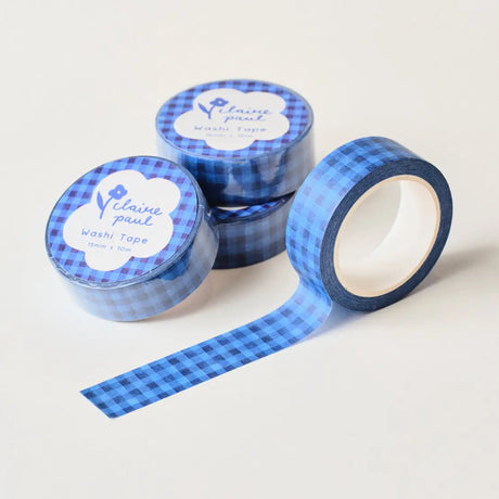 Claire Paul Washi Tape - Dark Blue Check

Washi tape in a blue check quilted pattern!

This paper masking tape is perfect for decorating your bullet journal and planners, scrapbooking &amp; gift wrapping. It'll add some fun and colour to any surface and is easy to peel off.

10m x 15mm