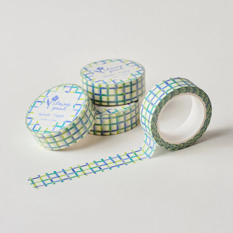 Washi tape in a blue quilted grid pattern!

This paper masking tape is perfect for decorating your bullet journal and planners, scrapbooking &amp; gift wrapping. It'll add some fun and colour to any surface and is easy to peel off.

10m x 15mm