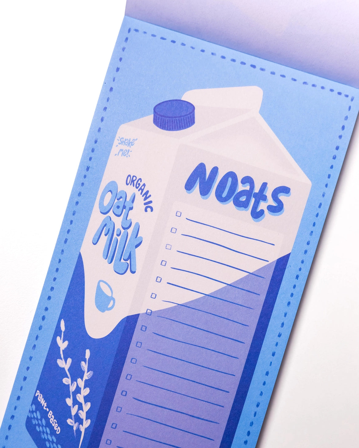 Oat Milk "N-Oat-Pad" Notepad by Clem & Co.

Clem the Bun loves puns almost as much as she loves oats! So she thought the side of her oat milk carton was the perfect place to jot down all her n-oats!