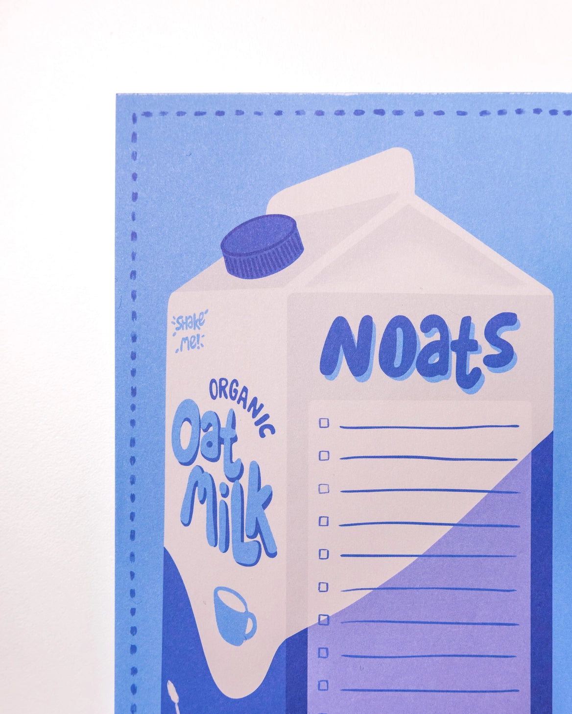 Oat Milk "N-Oat-Pad" Notepad by Clem & Co.

Clem the Bun loves puns almost as much as she loves oats! So she thought the side of her oat milk carton was the perfect place to jot down all her n-oats!