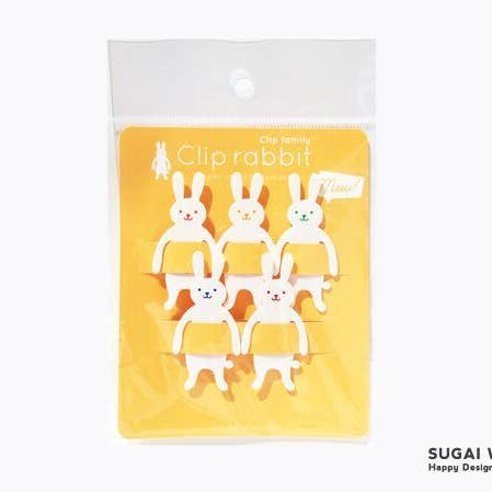White Rabbit Clip Family Paperclip / Bookmark
