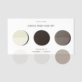 The Circle Page Flag Trio is a versatile set designed for everyday planning across notebooks, calendars, work documents, and larger planner layouts. Each slightly frosted transparent flag provides a clear visual cue without obscuring the text beneath, making them ideal for temporary notes, color-coding, or marking important days at a glance.

Repositionable adhesive allows each flag to lift cleanly and move wherever your plans shift, offering flexibility without damaging pages. Whether used as a minimalist 