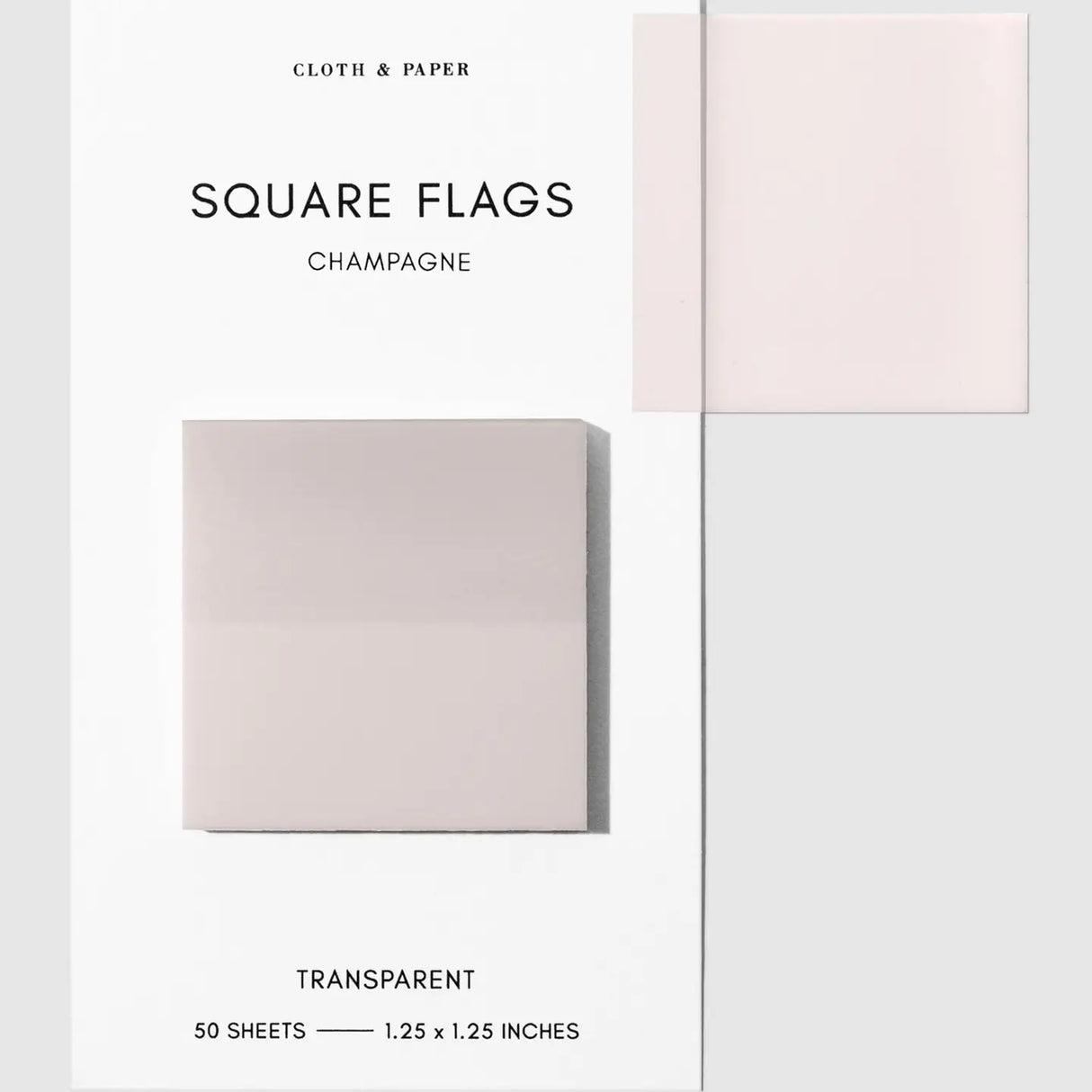 Square Transparent Page Flags provide a subtle way to mark information you want to reference again. Their slightly frosted finish maintains clarity when layered over text, making them a practical tool for marking pages in books, highlighting passages, or labeling sections throughout notebooks and documents. Thin construction keeps bulk to a minimum, even when used across multiple pages.