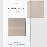 Cloth & Paper - Square Transparent Page Flags | Crêpe