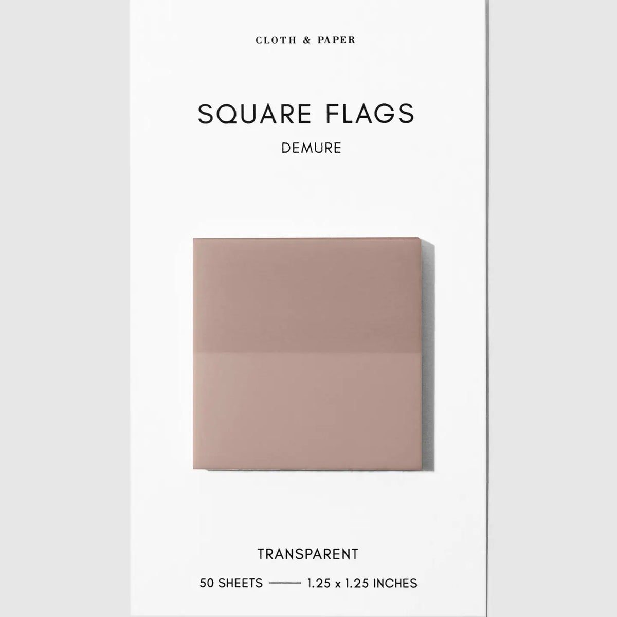 Cloth & Paper - Square Transparent Page Flags | Demure – Little Craft Place