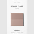 Square Transparent Page Flags provide a subtle way to mark information you want to reference again. Their slightly frosted finish maintains clarity when layered over text, making them a practical tool for marking pages in books, highlighting passages, or labeling sections throughout notebooks and documents. Thin construction keeps bulk to a minimum, even when used across multiple pages.