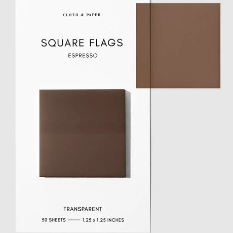 Square Transparent Page Flags provide a subtle way to mark information you want to reference again. Their slightly frosted finish maintains clarity when layered over text, making them a practical tool for marking pages in books, highlighting passages, or labeling sections throughout notebooks and documents. Thin construction keeps bulk to a minimum, even when used across multiple pages.