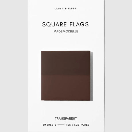 Square Transparent Page Flags provide a subtle way to mark information you want to reference again. Their slightly frosted finish maintains clarity when layered over text, making them a practical tool for marking pages in books, highlighting passages, or labeling sections throughout notebooks and documents. Thin construction keeps bulk to a minimum, even when used across multiple pages.