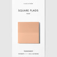 Square Transparent Page Flags provide a subtle way to mark information you want to reference again. Their slightly frosted finish maintains clarity when layered over text, making them a practical tool for marking pages in books, highlighting passages, or labeling sections throughout notebooks and documents. Thin construction keeps bulk to a minimum, even when used across multiple pages.