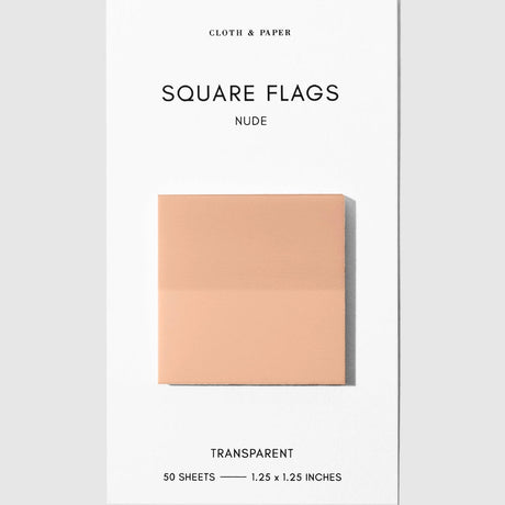 Square Transparent Page Flags provide a subtle way to mark information you want to reference again. Their slightly frosted finish maintains clarity when layered over text, making them a practical tool for marking pages in books, highlighting passages, or labeling sections throughout notebooks and documents. Thin construction keeps bulk to a minimum, even when used across multiple pages.
