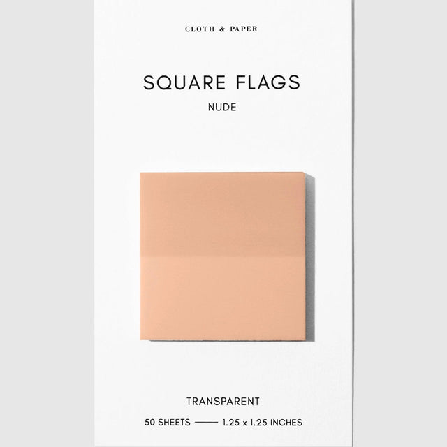 Square Transparent Page Flags provide a subtle way to mark information you want to reference again. Their slightly frosted finish maintains clarity when layered over text, making them a practical tool for marking pages in books, highlighting passages, or labeling sections throughout notebooks and documents. Thin construction keeps bulk to a minimum, even when used across multiple pages.