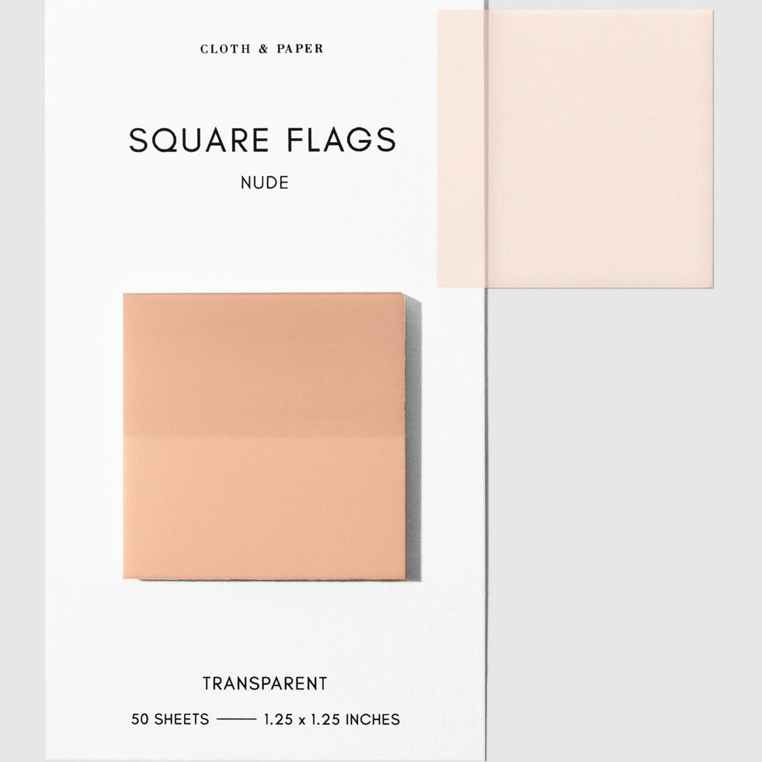 Square Transparent Page Flags provide a subtle way to mark information you want to reference again. Their slightly frosted finish maintains clarity when layered over text, making them a practical tool for marking pages in books, highlighting passages, or labeling sections throughout notebooks and documents. Thin construction keeps bulk to a minimum, even when used across multiple pages.