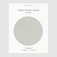 Cloth & Paper - Transparent Circle Sticky Notes Angora Gray