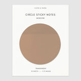 Cloth & Paper - Transparent Circle Sticky Notes Moscow