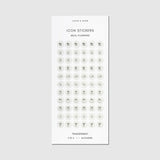 Refine your planning routine with our Healthy Planning Sticker Set, designed to help you stay consistent with both physical wellness and meal planning goals. Featuring our signature Ash and Angora colors, these transparent stickers layer beautifully over any planner spread without adding visual clutter.

Features

 * Printed on transparent material for a seamless, luxe look 
 * 264 total stickers: 4 sheets with 66 stickers each 
 * Includes 2 Physical Wellness sheets: 1 in Ash, 1 in Angora 
 * Includes 2 Me