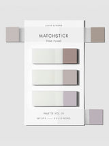 Cloth & Paper - Matchstick Page Flag Set - Quartz/Beignet/Champagne Vol 6