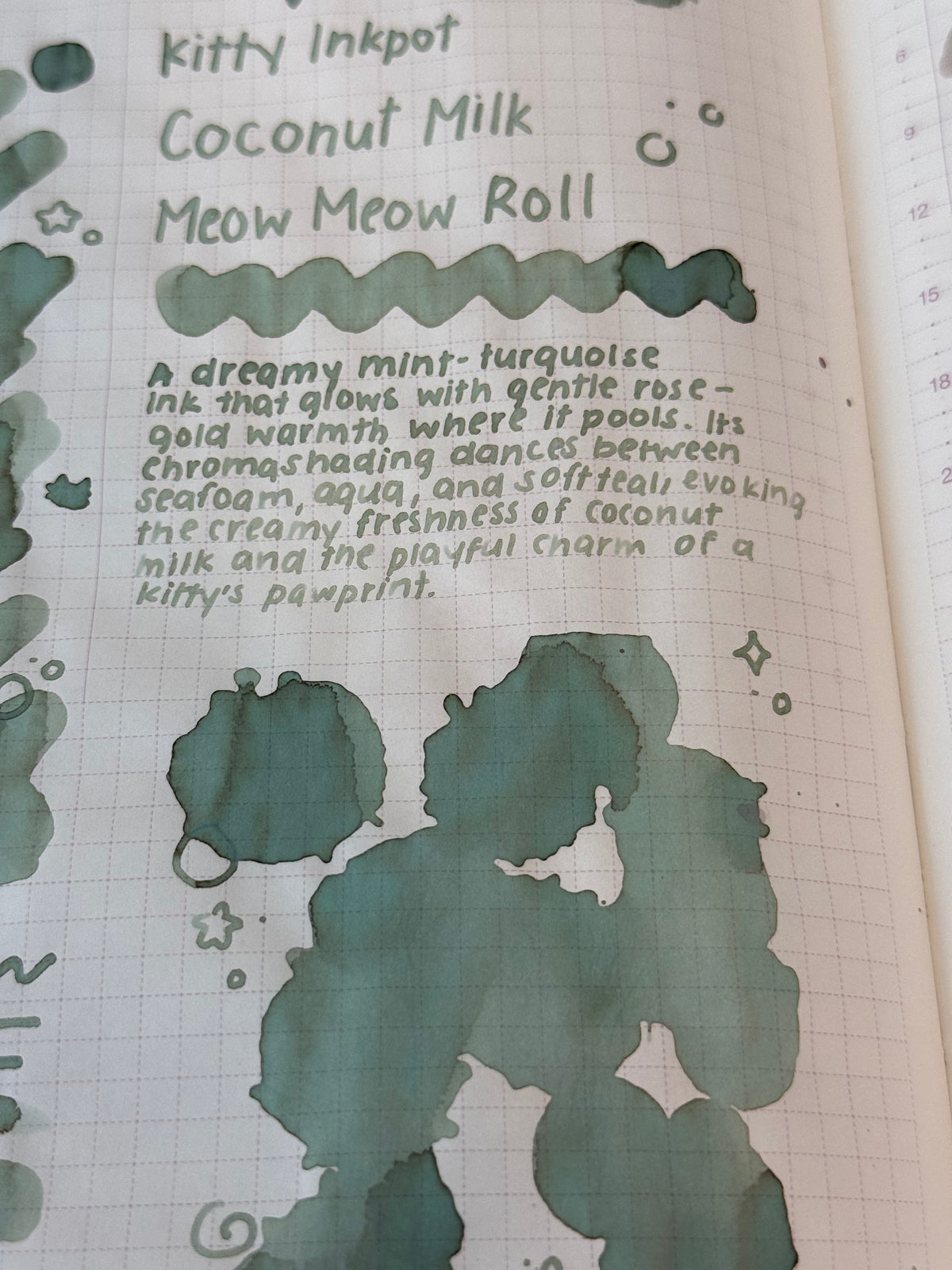 Coconut Milk Meow Meow Rolls 椰奶喵喵卷 kitty inkpot
