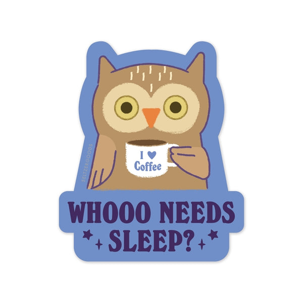 Coffee Night Owl Sticker
