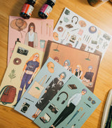 Coffee Girls Series Postcards Group Photo