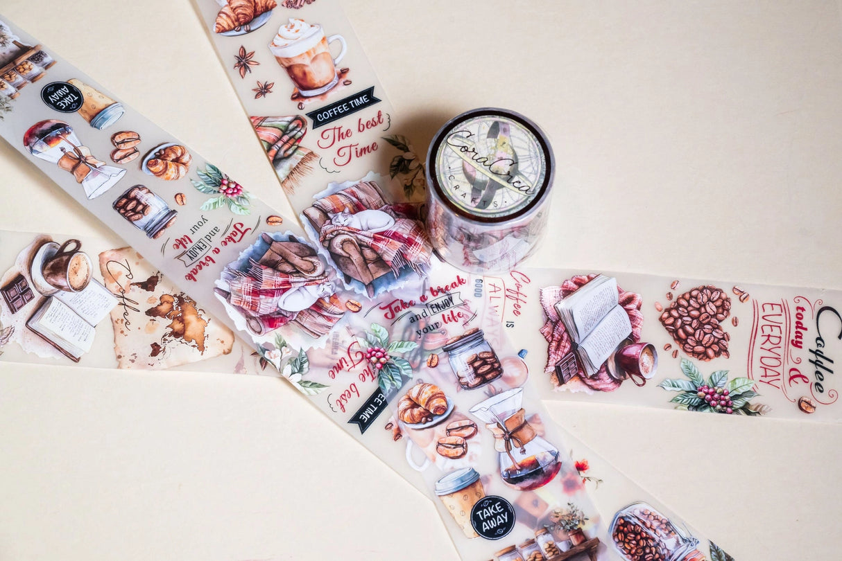 Coffee Lover Transparent PET Tape