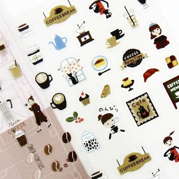 Coffee Time Sticker Sheet

This is a small size transparent material sticker that is easy to decorate in planners or journals. It contains two identical illustrations, so you can use it for preservation, matching, or sharing.

Sheet size: Length 150× Width 90mm
Includes 1 sticker sheet