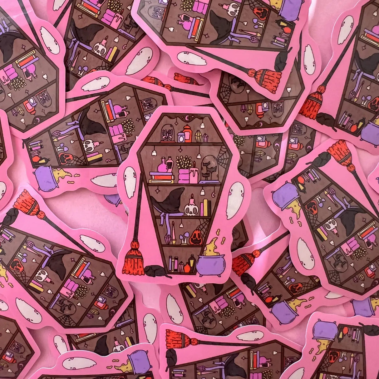 Coffin Bookshelf Vinyl Sticker

Cute little bookshelf shaped like a coffin. The sticker is made of high-quality vinyl and is weatherproof, so it can be used on any surface.&nbsp;

2.5inch Waterproof Sticker