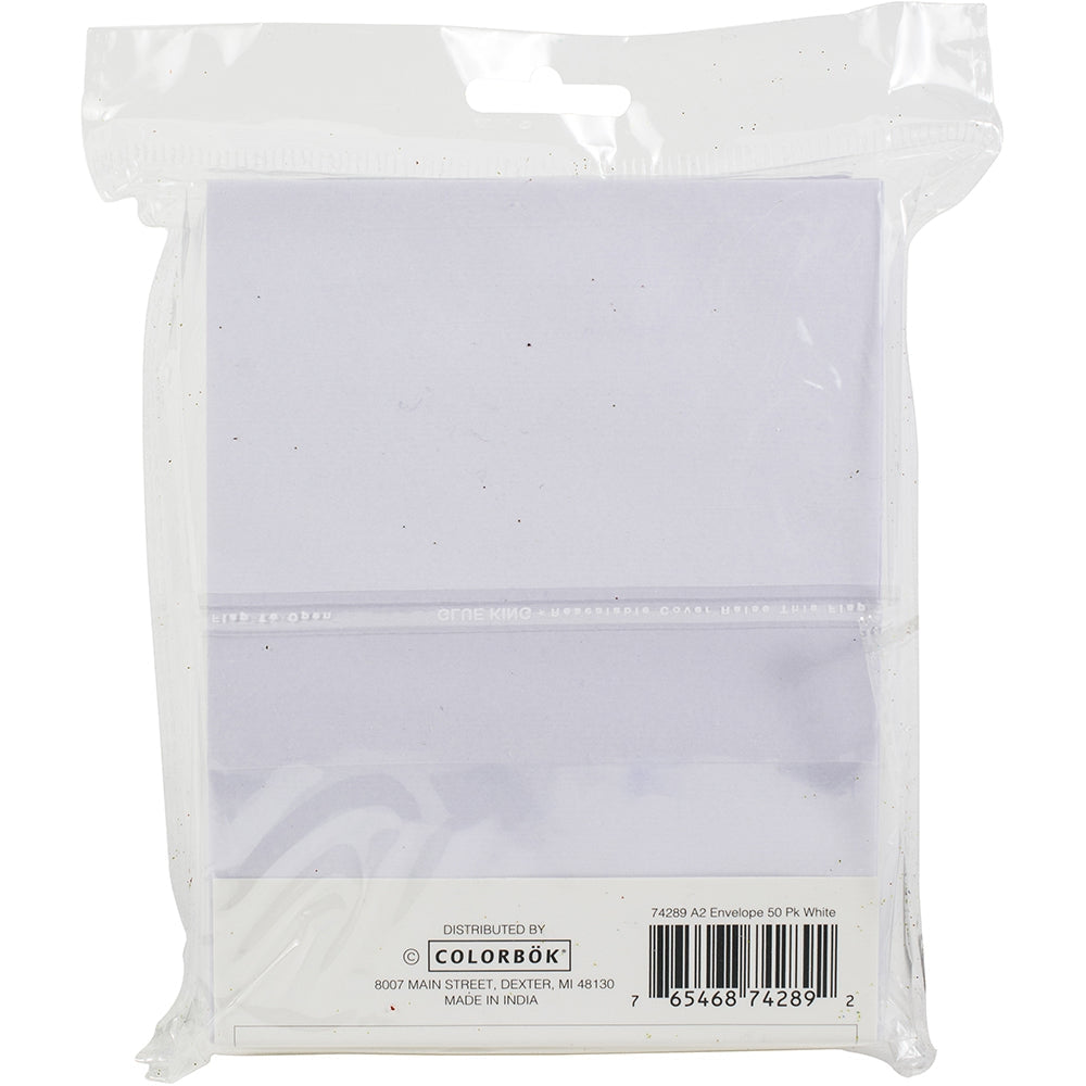 Colorbok A2 Envelopes (4.375"X5.75") 50/Pkg-White