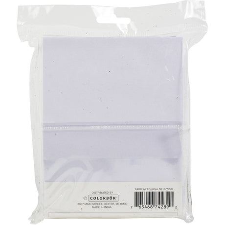 Colorbok A2 Envelopes (4.375"X5.75") 50/Pkg-White