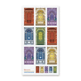 Colorful NYC Doors Sticker Sheet
