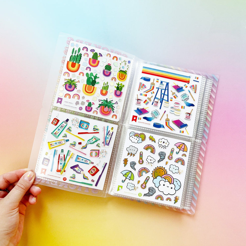 Pipsticks - Colorful Stickers Pocket Sticker Keeper