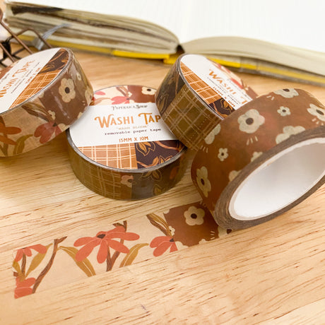 PaperaicaShop Washi Tape - Warm Bloom