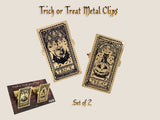 This new beautiful set of 2 clips make a great tool to keep your journal open, clip your important papers or just add a decorative touch to your desk. The clips feature a unique and elegant lock and key design.