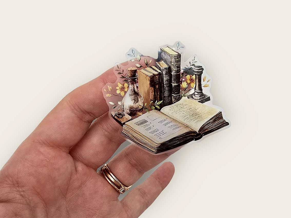 Light Academia Kiss-cut PET Tape by CoraCreaCrafts