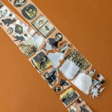 Add a moody, literary touch to your creative projects with this Poe-inspired Transparent Tape.

Designed for writers, readers, and journal lovers, this tape features atmospheric, text-led and gothic motifs printed on high-quality transparent matte material, perfect for layering over pages without overpowering your work. Each roll is ideal for bullet journals, scrapbooks, collage, junk journals, letters, and creative writing spreads, or as a thoughtful gift for literature lovers.