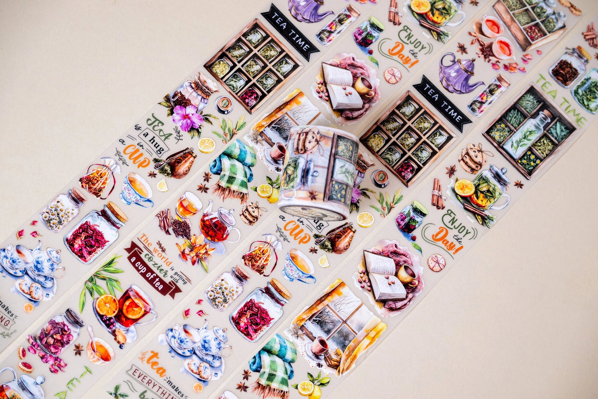 CoraCreaCrafts Tea Lover Transparent Tape