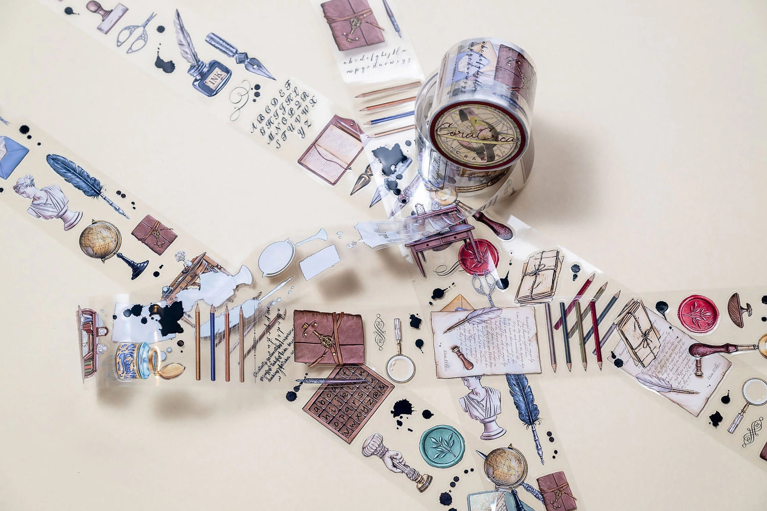 CoraCreaCrafts The Writing Desk Transparent Tape PET