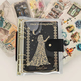 Stay organized and stylish on-the-go with our A5 Witch Organizer Binder—the perfect companion for crafting enthusiasts and stationery lovers alike! Featuring a mystical witch on black background and elegant golden accents, this binder adds a touch of magic to any workspace. Inside, you’ll find everything you need to keep your supplies secure and within reach.&nbsp;

Included with organizer:

5 Dual Vertical Sleeves: Ideal for storing PET tape cutouts or loops
2 Zipper Folders: Store postcards, stickers, and
