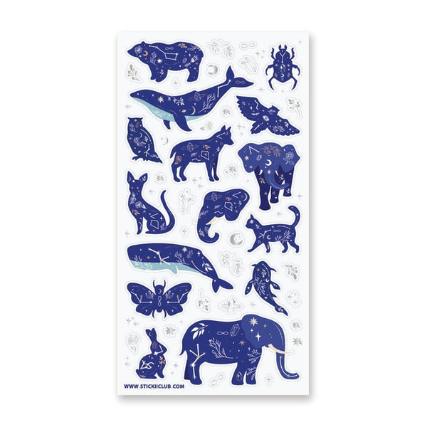Cosmic Animals Sticker Sheet