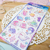 These stickers are perfect for decorating your personal belongings, journals, planners, penpal letters, or something you can stare at all day...basically, anything you want as long as it makes you happy

Details

Handmade
Star Holographic Vinyl
Vinyl: UV Resistant, Waterproof, Weatherproof, Tearproof, Scratchproof
Advised using tweezers for easy removable of stickers&nbsp;
Dimension: 3" x 6.5" (Large)&nbsp;